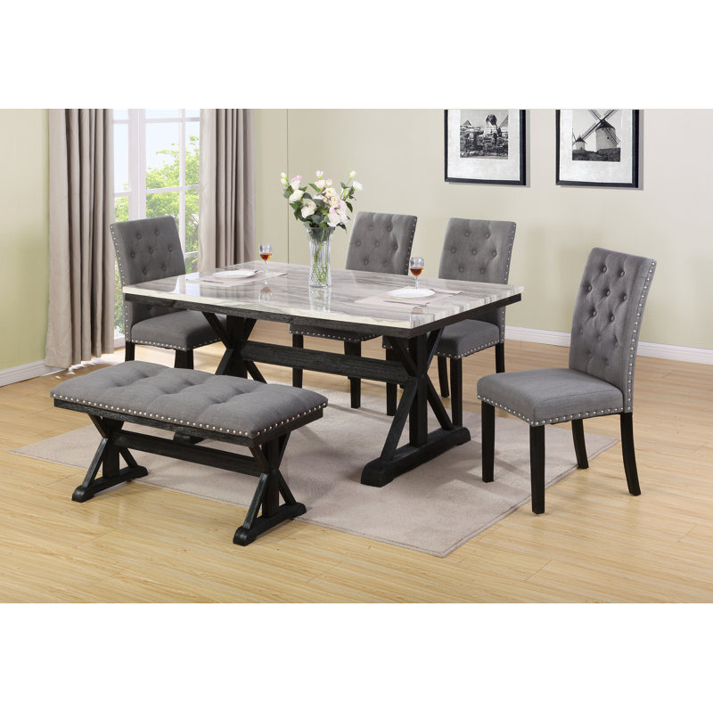 Darby Home Co Lona 6 Piece Dining Set & Reviews Wayfair